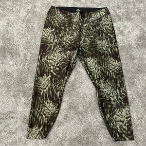 EC Good American High Rise Animal Print Leggings